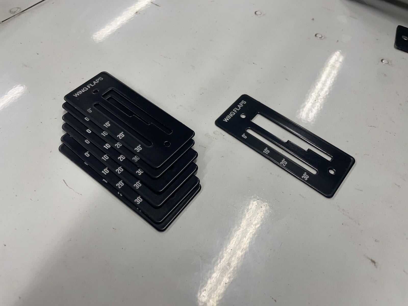 ✈️ Cessna 152 style FLAP POSITION INDICATOR PLATE,PN:SVK0460219-200,SVK0460219-1