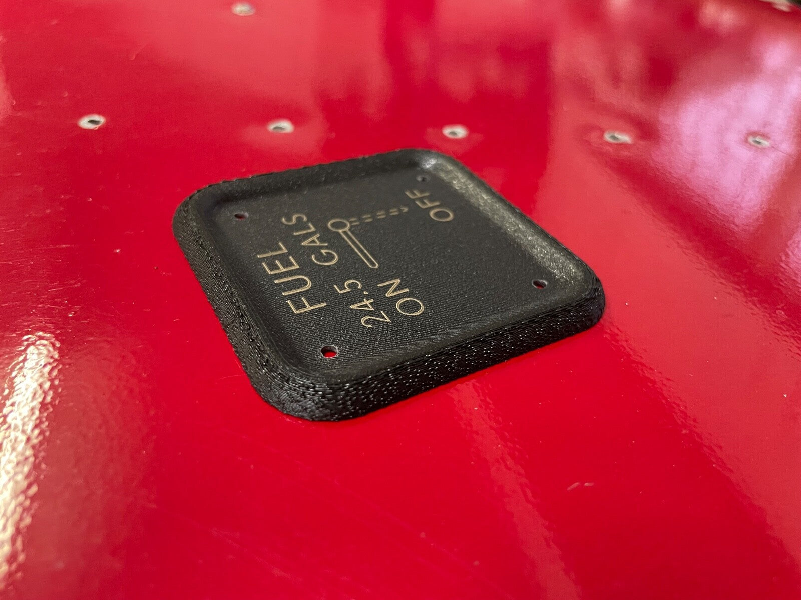 Cessna 150 152 style 24.5gal FUEL SELECTOR PLATE , P/NSVK0410218-1,SVK0410218-10