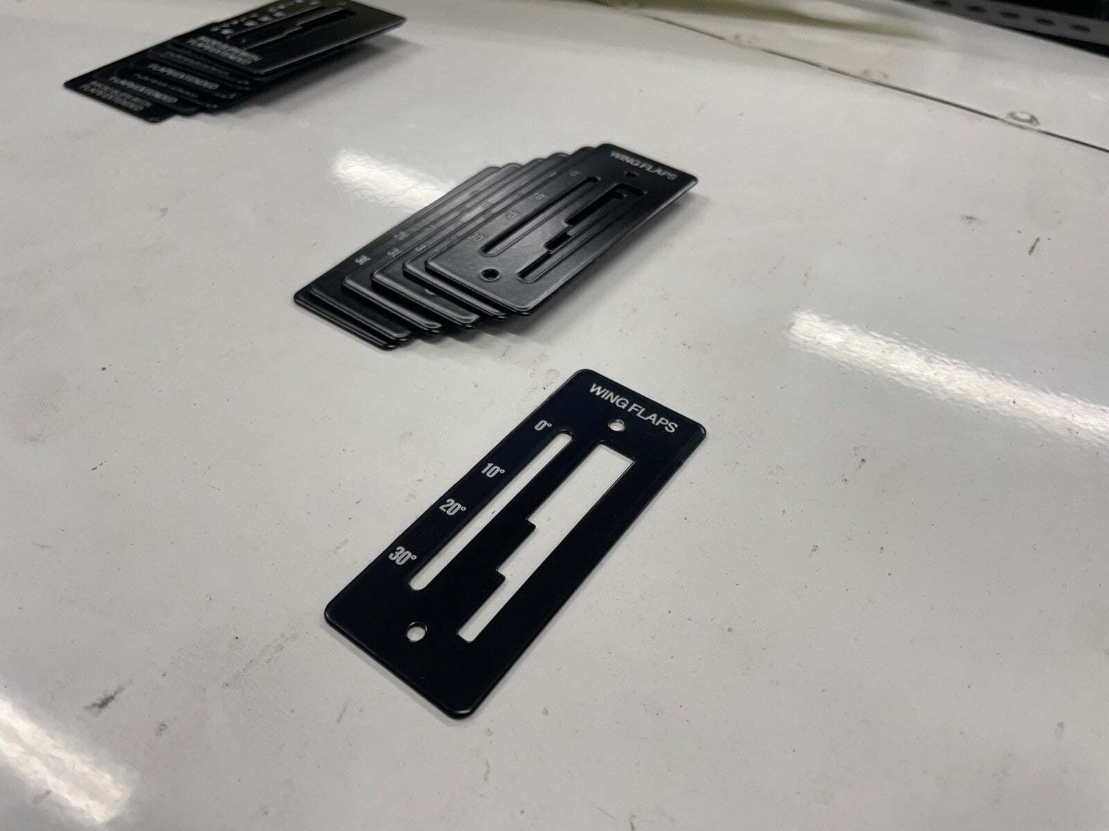 ✈️ Cessna 152 style FLAP POSITION INDICATOR PLATE,PN:SVK0460219-200,SVK0460219-1