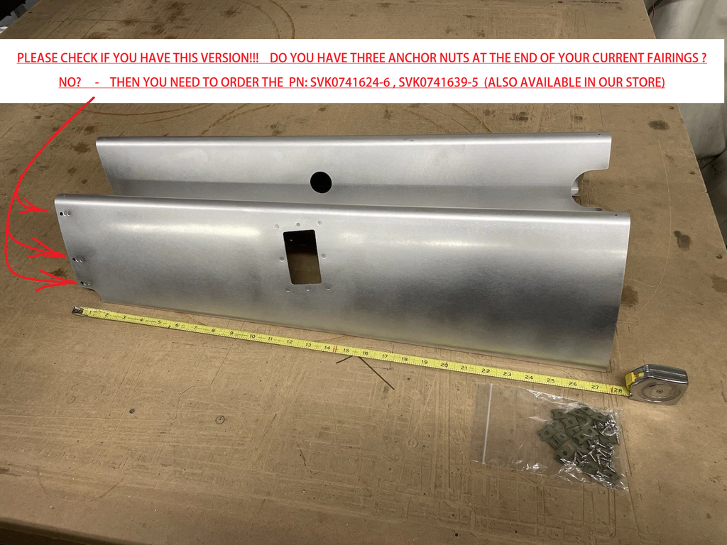 ✈️ NEW Cessna 182P style Main Gear Leg Fairings SET,PN: SVK0741624 , SVK0741624