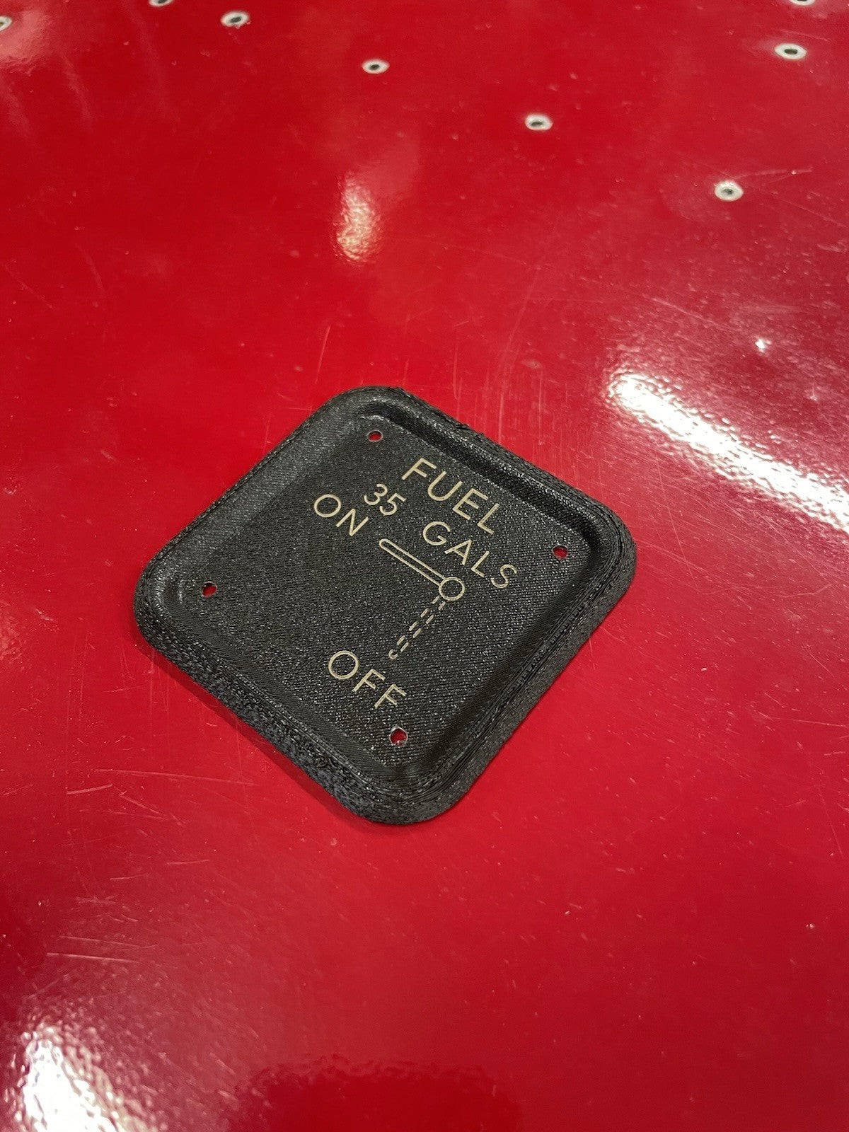 Cessna 150 152 style 35gal FUEL SELECTOR PLATE , P/N SVK0410218-1 ,SVK0410218-10