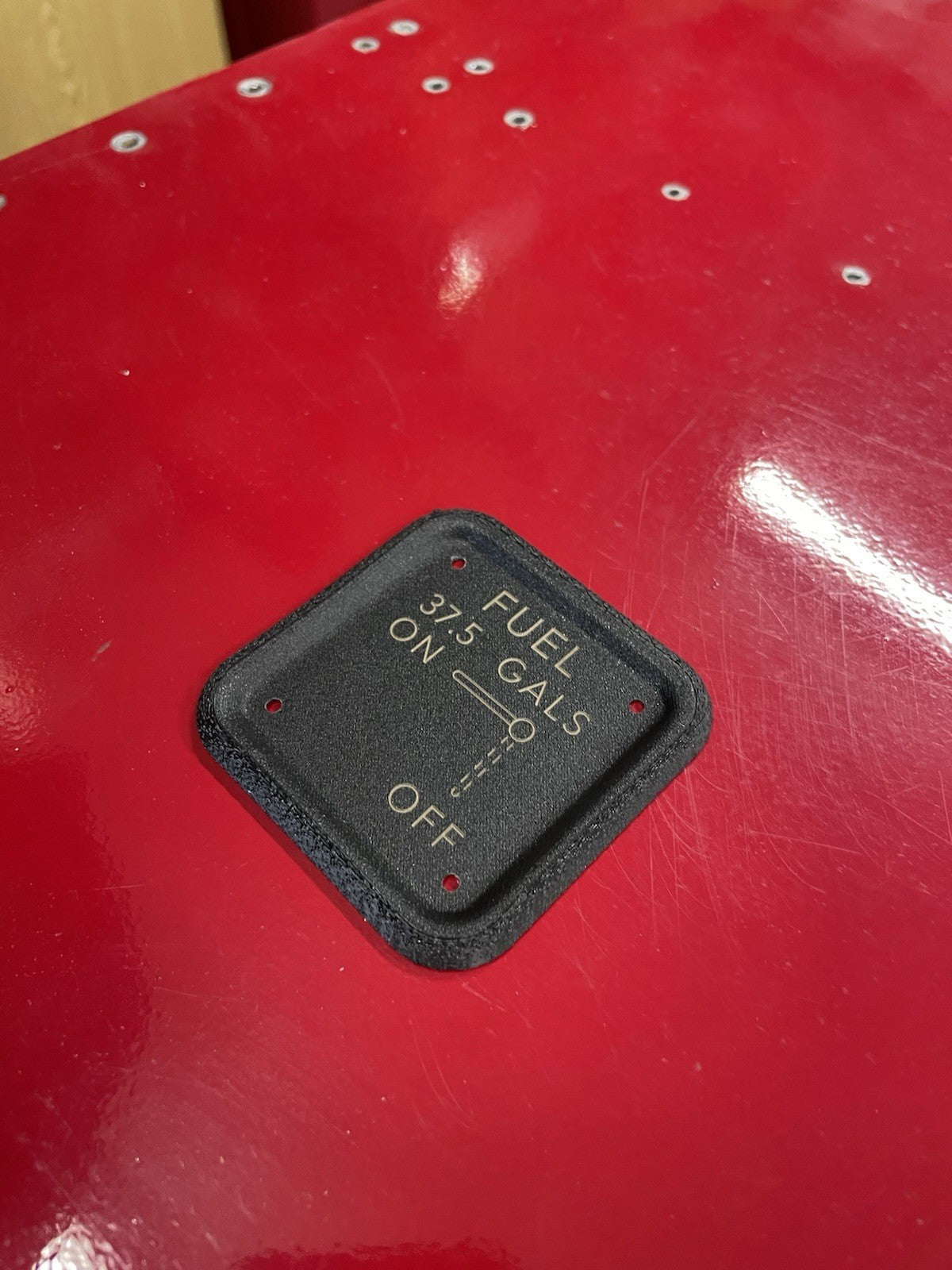 Cessna 150 152 style 37.5gal. FUEL SELECTOR PLATE,P/N SVK0410218-1,SVK0410218-10