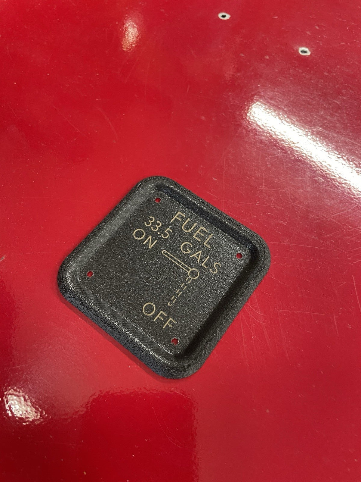 Cessna 150 152 style 33.5gal FUEL SELECTOR PLATE ,P/N SVK0410218-1,SVK0410218-10