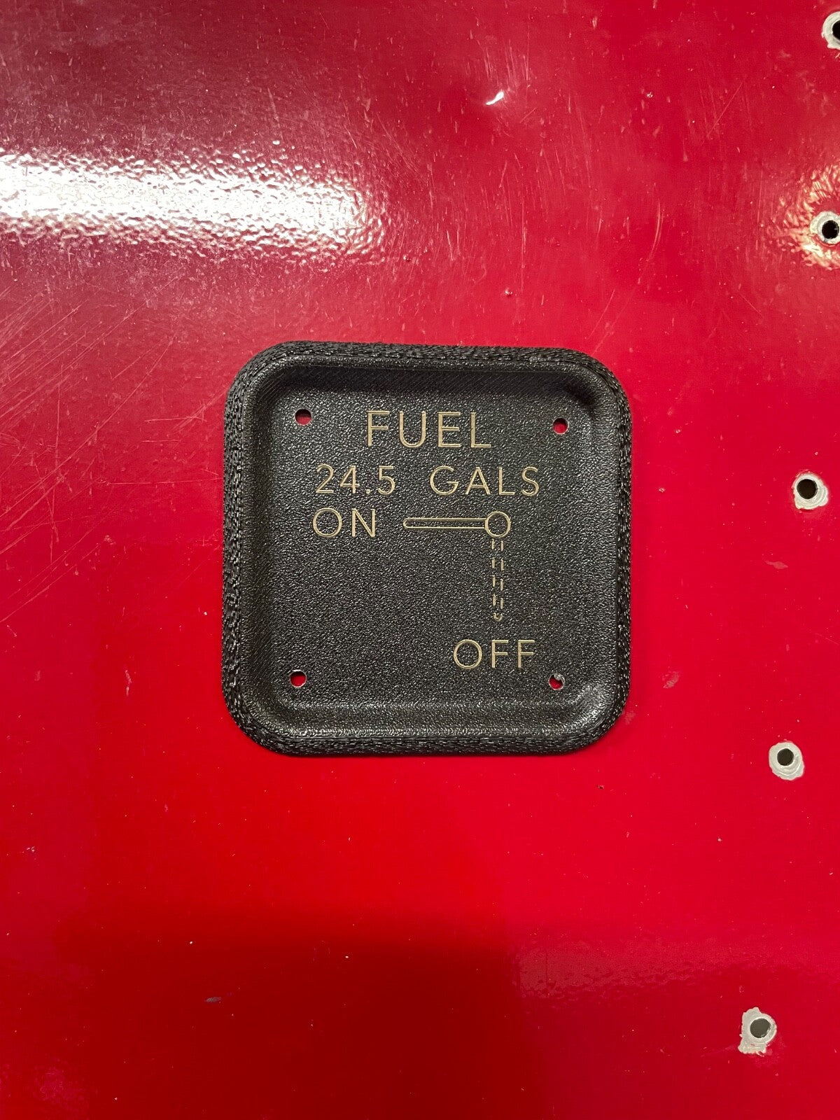 Cessna 150 152 style 24.5gal FUEL SELECTOR PLATE , P/NSVK0410218-1,SVK0410218-10