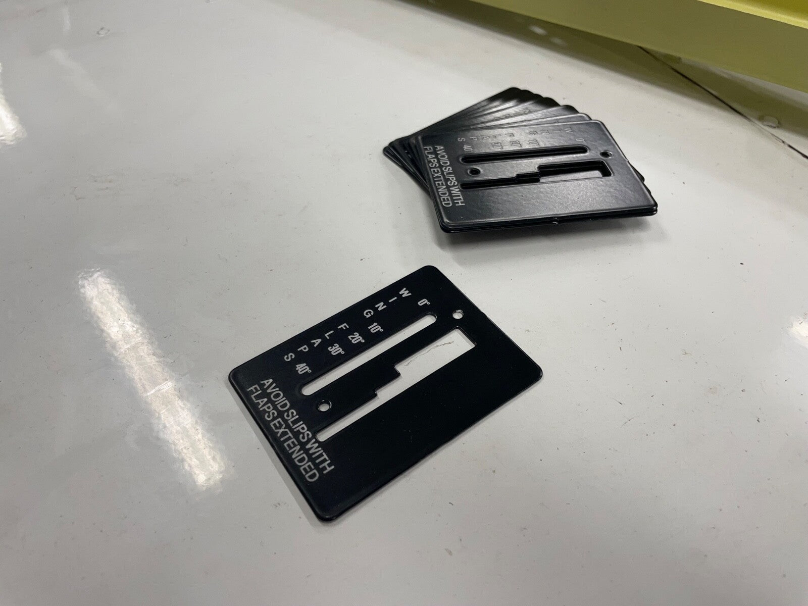 ✈️ Cessna 172 style FLAP POSITION INDICATOR PLATE, PN:SVK0560027-1,SVK0560027-2