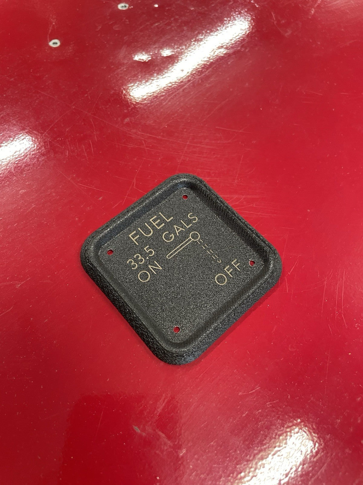 Cessna 150 152 style 33.5gal FUEL SELECTOR PLATE ,P/N SVK0410218-1,SVK0410218-10