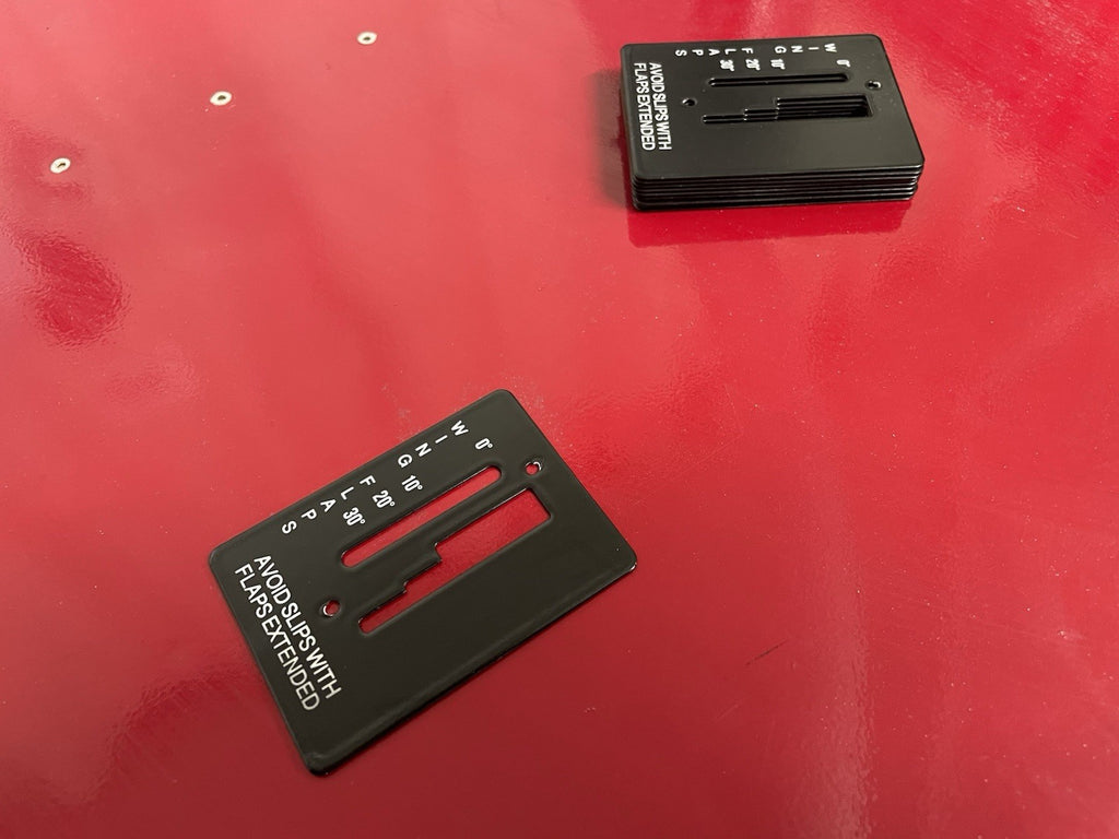 ✈️ Cessna 172 style FLAP POSITION INDICATOR PLATE, PN:SVK0560027-1,SVK0560027-2