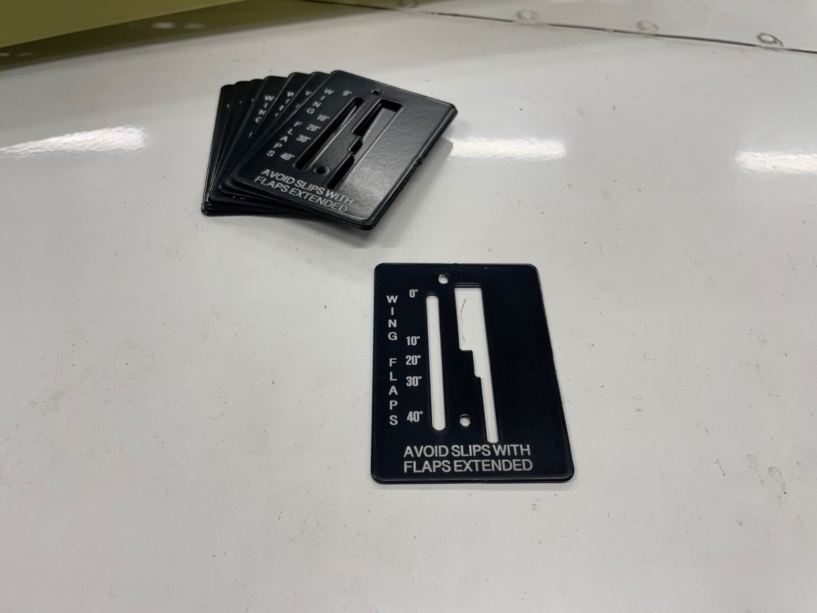✈️ Cessna 172 style FLAP POSITION INDICATOR PLATE, PN:SVK0560027-1,SVK0560027-2