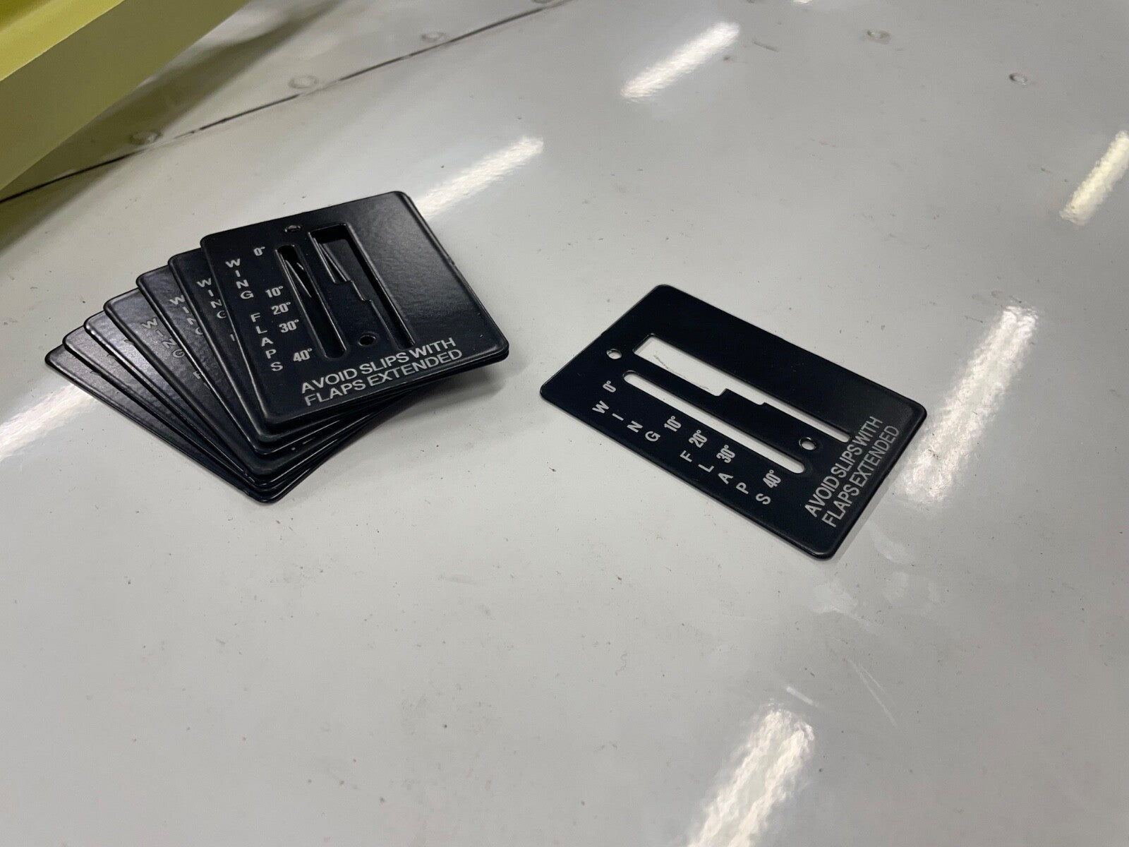 ✈️ Cessna 172 style FLAP POSITION INDICATOR PLATE, PN:SVK0560027-1,SVK0560027-2