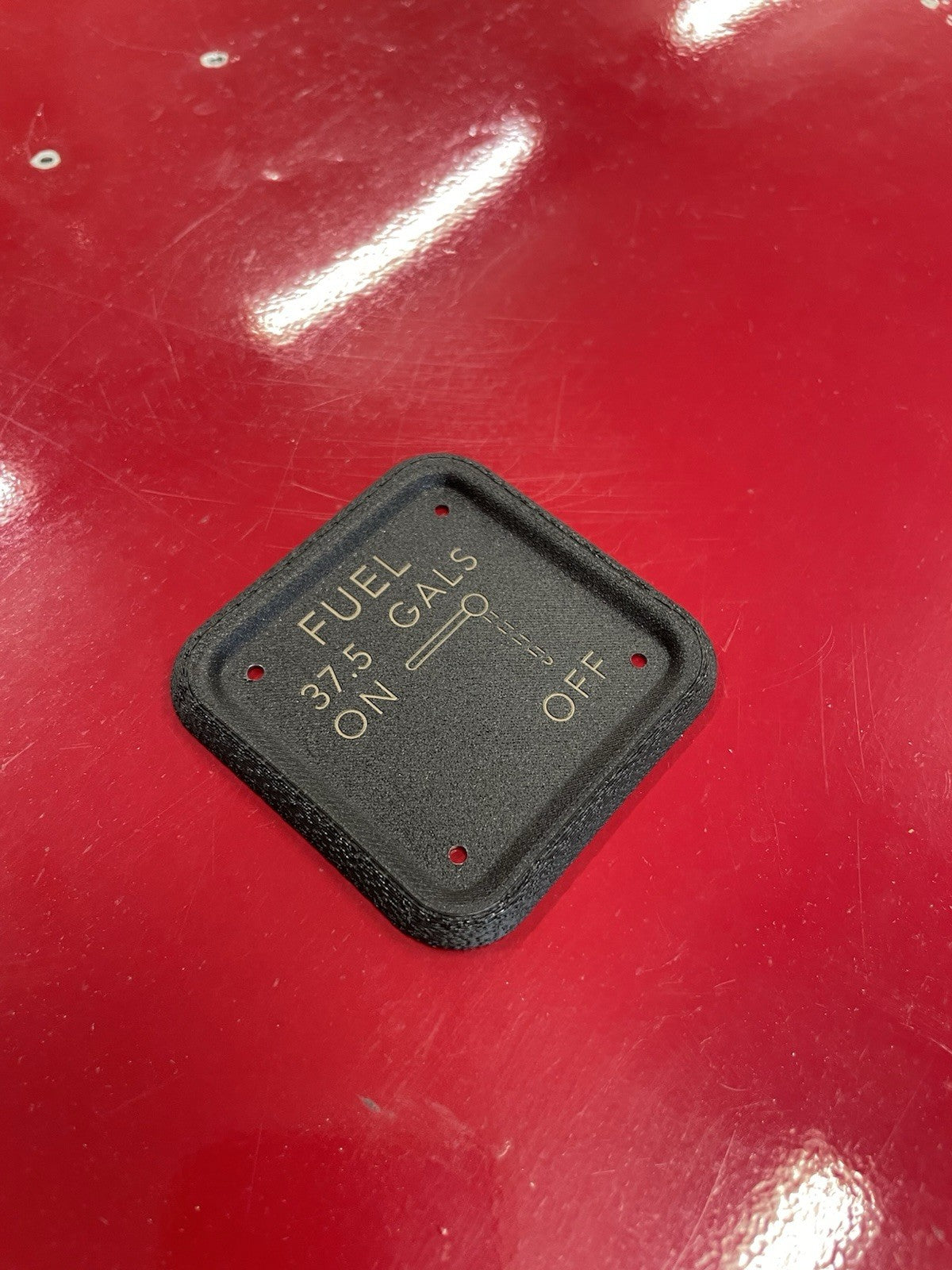 Cessna 150 152 style 37.5gal. FUEL SELECTOR PLATE,P/N SVK0410218-1,SVK0410218-10