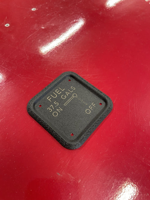 Cessna 150 152 style 37.5gal. FUEL SELECTOR PLATE,P/N SVK0410218-1,SVK0410218-10