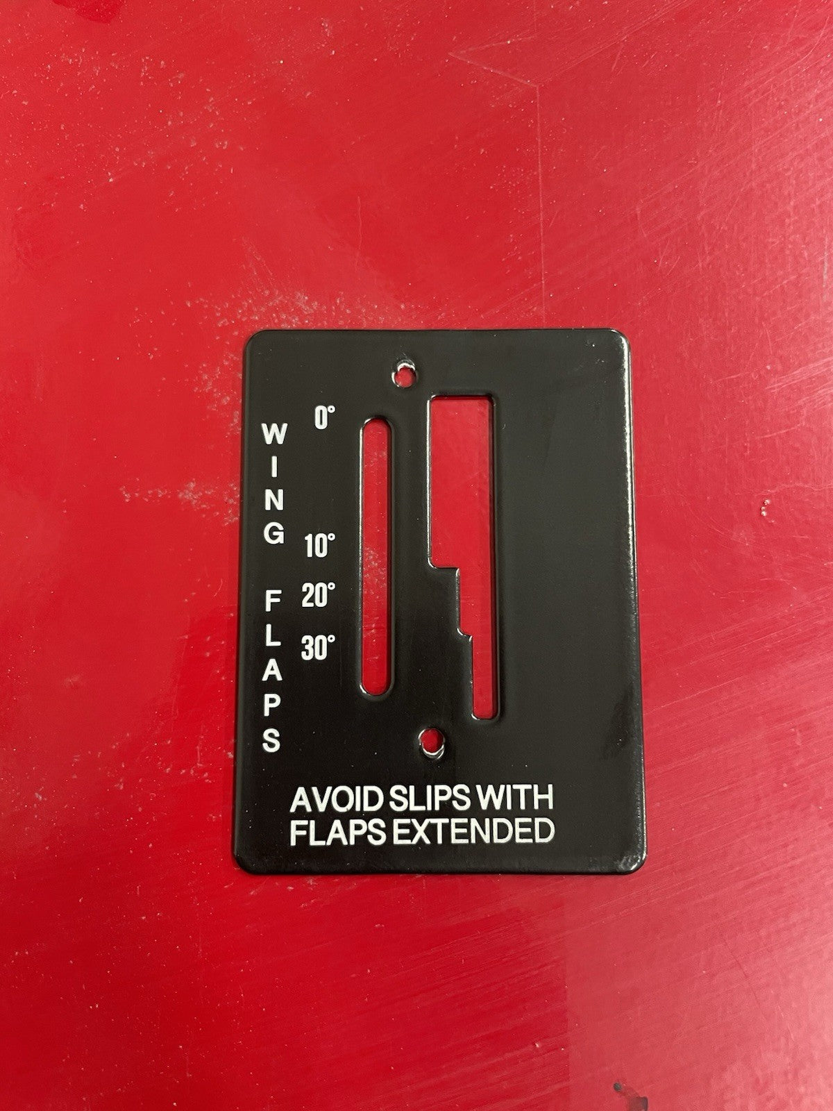 ✈️ Cessna 172 style FLAP POSITION INDICATOR PLATE, PN:SVK0560027-1,SVK0560027-2