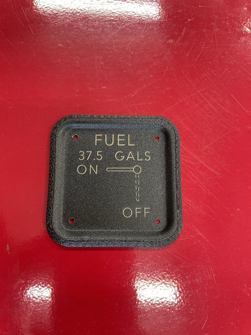 Cessna 150 152 style 37.5gal. FUEL SELECTOR PLATE,P/N SVK0410218-1,SVK0410218-10