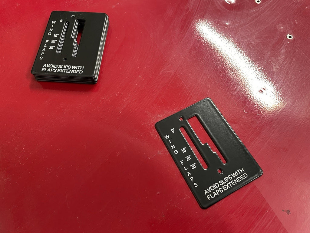 ✈️ Cessna 172 style FLAP POSITION INDICATOR PLATE, PN:SVK0560027-1,SVK0560027-2