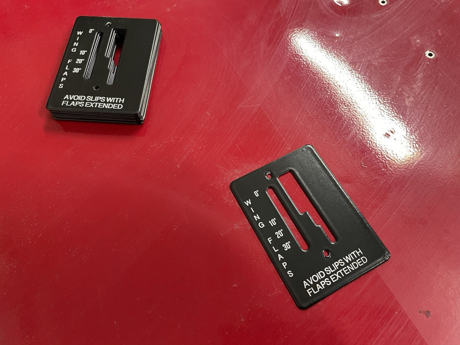 ✈️ Cessna 172 style FLAP POSITION INDICATOR PLATE, PN:SVK0560027-1,SVK0560027-2