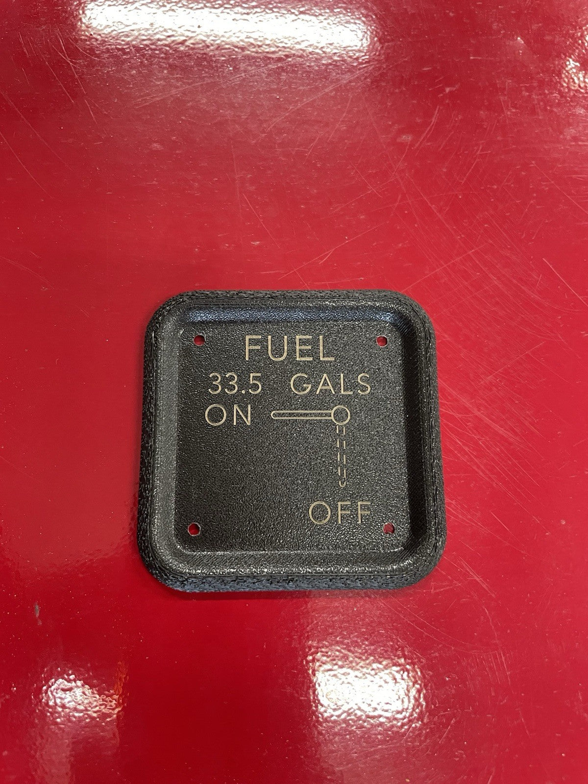 Cessna 150 152 style 33.5gal FUEL SELECTOR PLATE ,P/N SVK0410218-1,SVK0410218-10