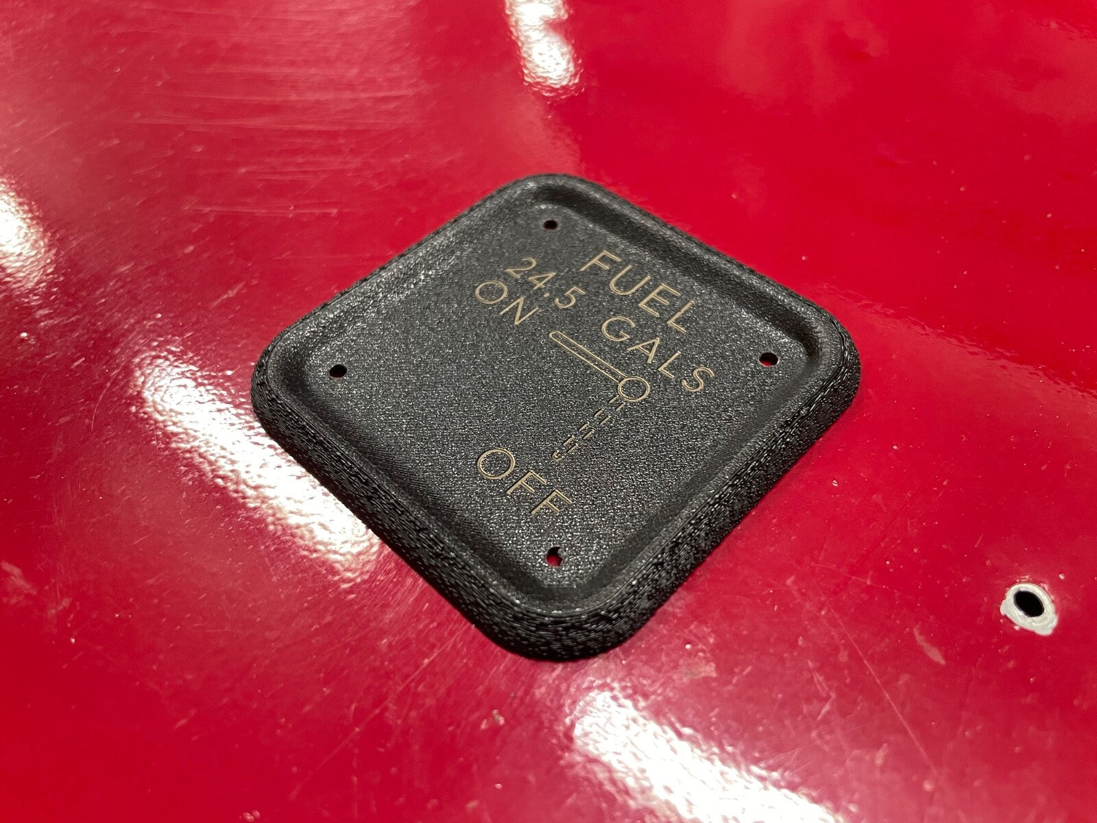 Cessna 150 152 style 24.5gal FUEL SELECTOR PLATE , P/NSVK0410218-1,SVK0410218-10