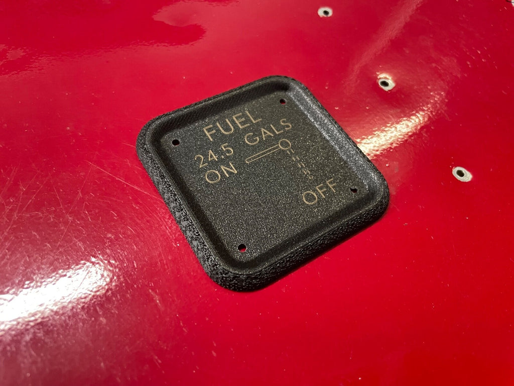 Cessna 150 152 style 24.5gal FUEL SELECTOR PLATE , P/NSVK0410218-1,SVK0410218-10