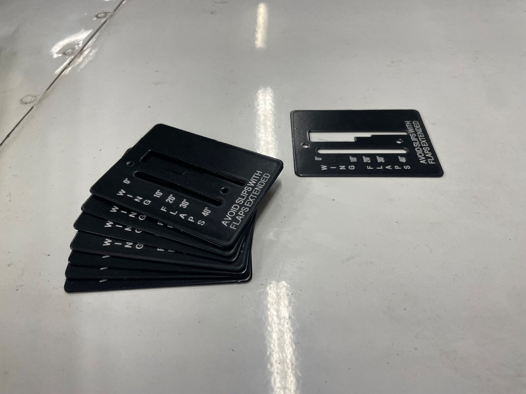 ✈️ Cessna 172 style FLAP POSITION INDICATOR PLATE, PN:SVK0560027-1,SVK0560027-2