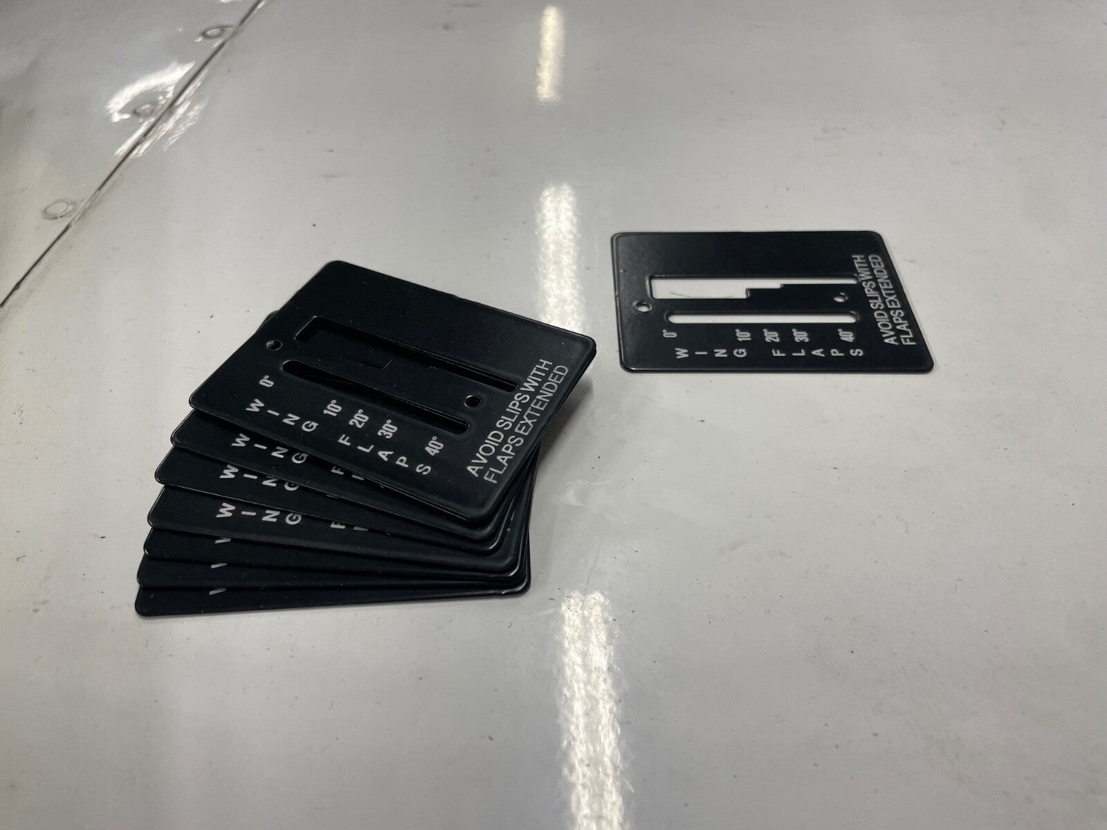 ✈️ Cessna 172 style FLAP POSITION INDICATOR PLATE, PN:SVK0560027-1,SVK0560027-2