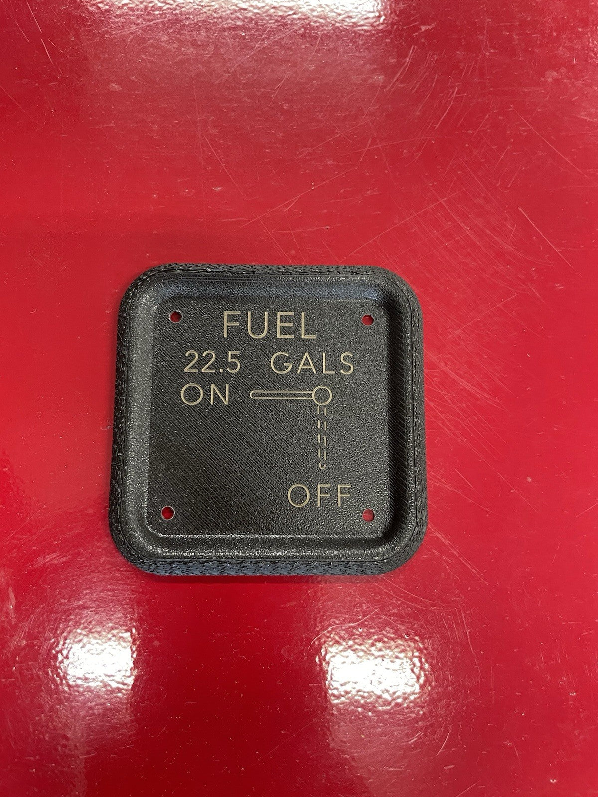 Cessna 150 152 style 22.5 gal FUEL SELECTOR PLATE,PN:SVK0410218-1,SVK0410218-10