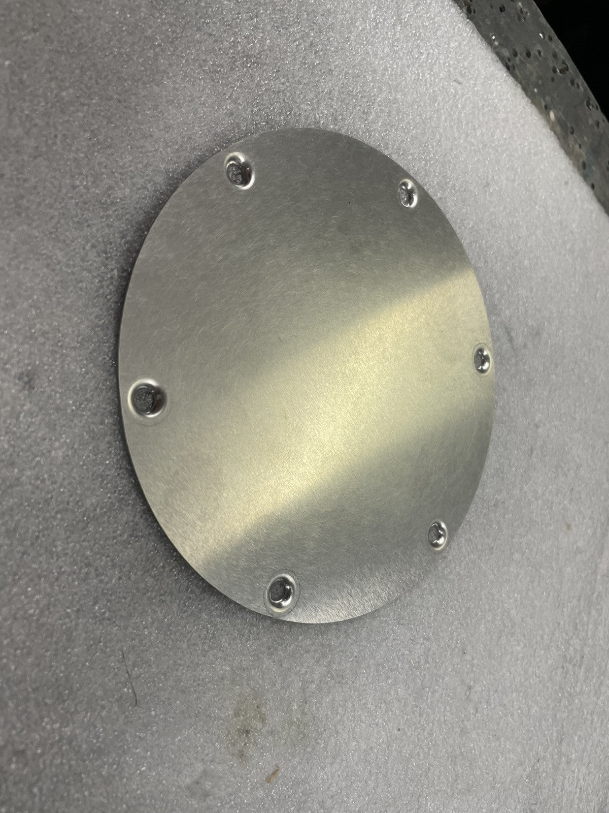 Cessna style PLATE COVER SERVICE HOLE PN: SVK1222022-1