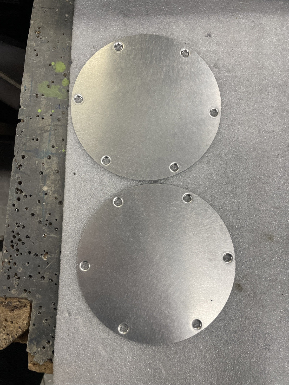 Cessna style PLATE COVER SERVICE HOLE PN: SVK1222022-1