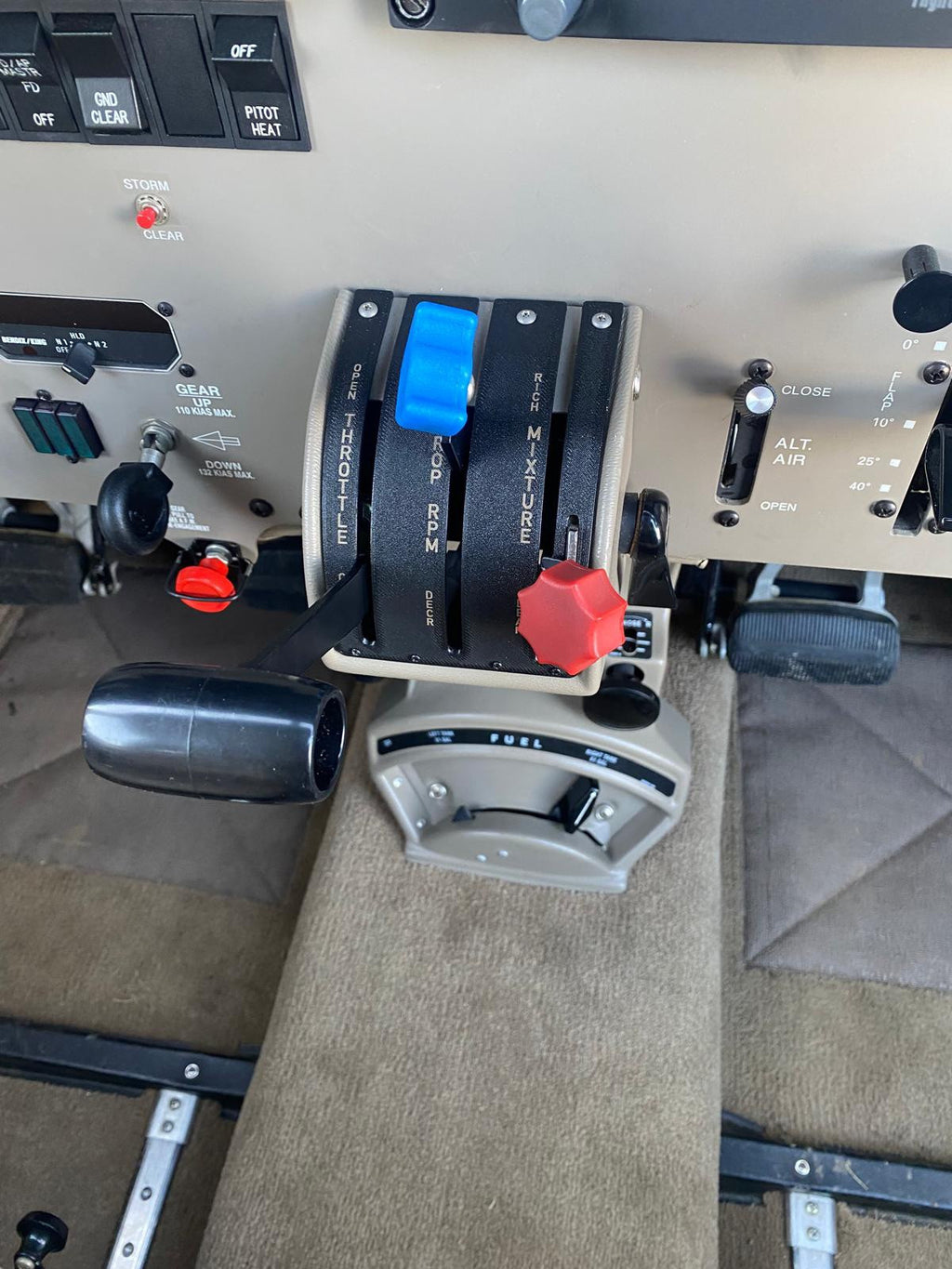 ✈️ Piper Pa-32 style NEW ENGINE CONTROL PLATE QUADRANT, PN: SVK69669-44