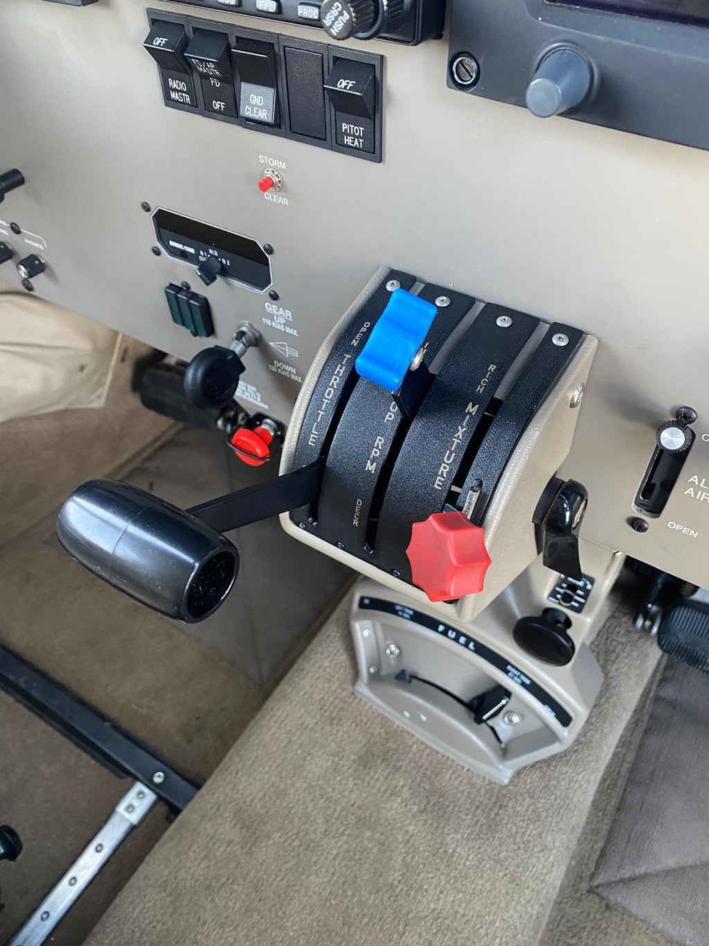 ✈️ Piper Pa-32 style NEW ENGINE CONTROL PLATE QUADRANT, PN: SVK69669-44